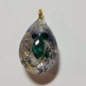 Double sided gem pendant.